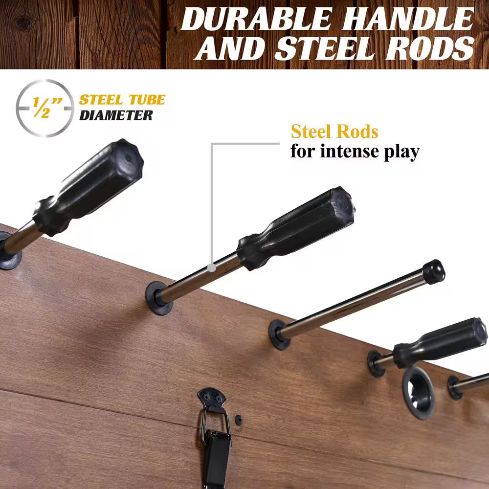 Urban Collection 54 In. 3-In-1 Combination Game Table with Air Powered Hockey, Foosball and Table Tennis