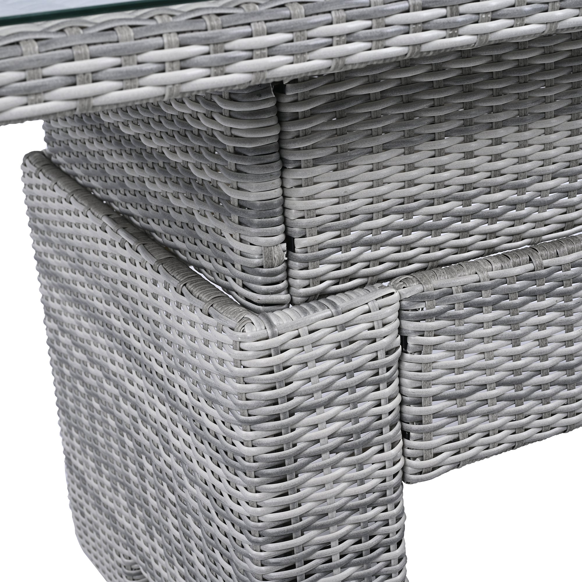 Outdoor Furniture Set Patio Rattan with Recliners and Tables