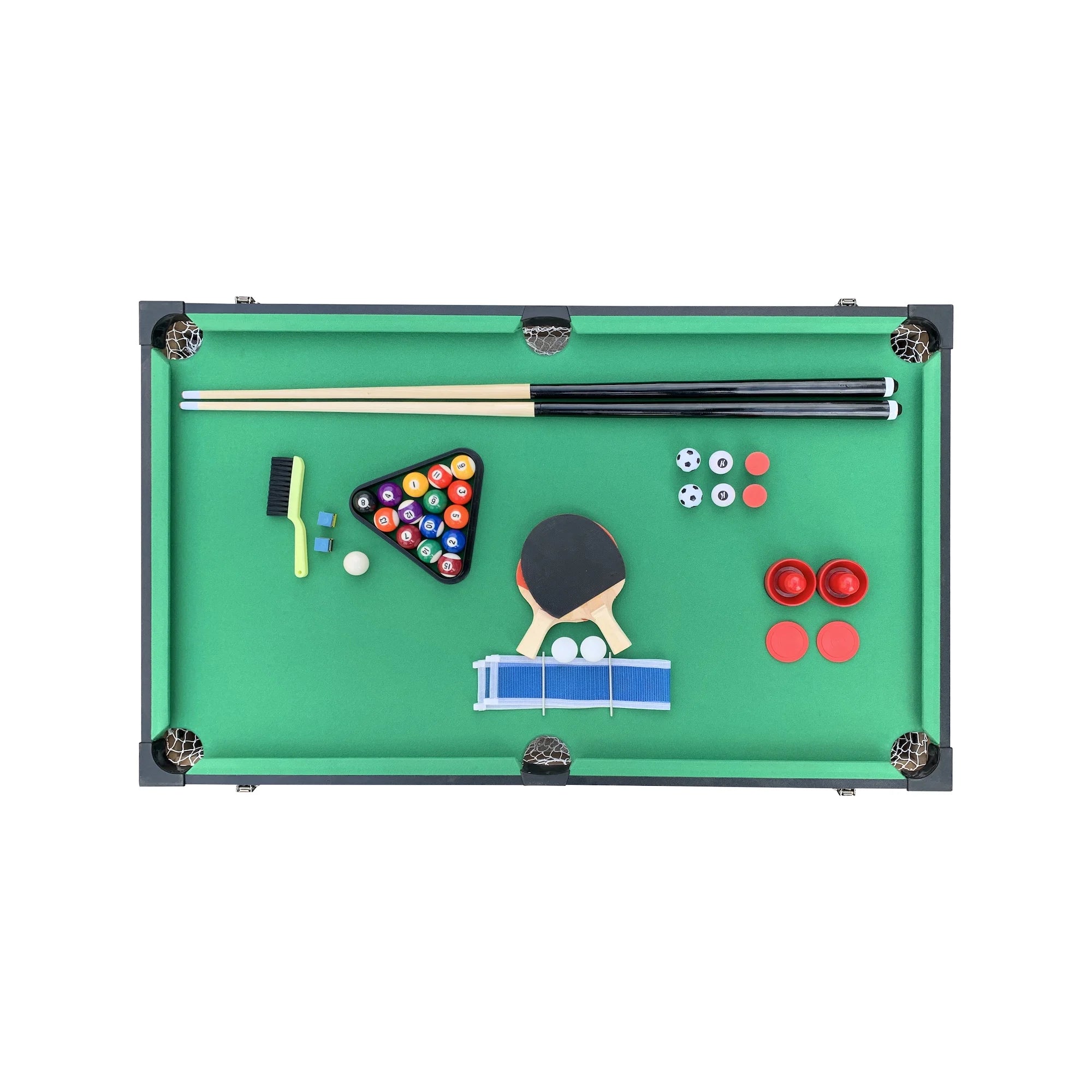 Tetrad 55" 4-In-1 Multi Game Table (Brown)